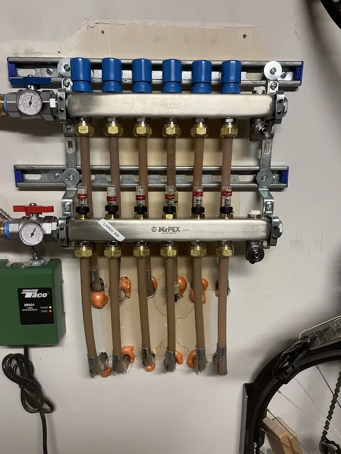 Plumber performing Leak Detection at a residential property in Williamsville